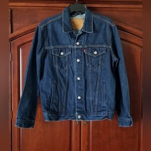 Levi's Blank R Tab Blue Denim Trucker Jacket Size L